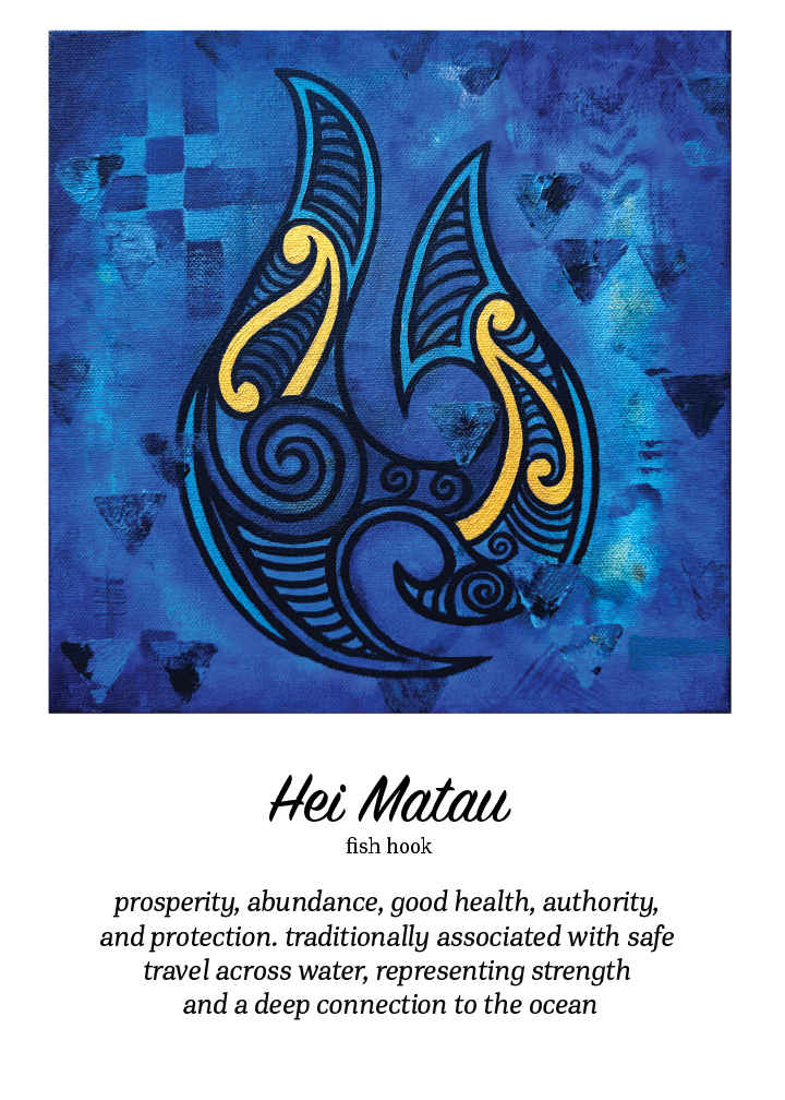 'Hei Matau' Art & Definition Print
