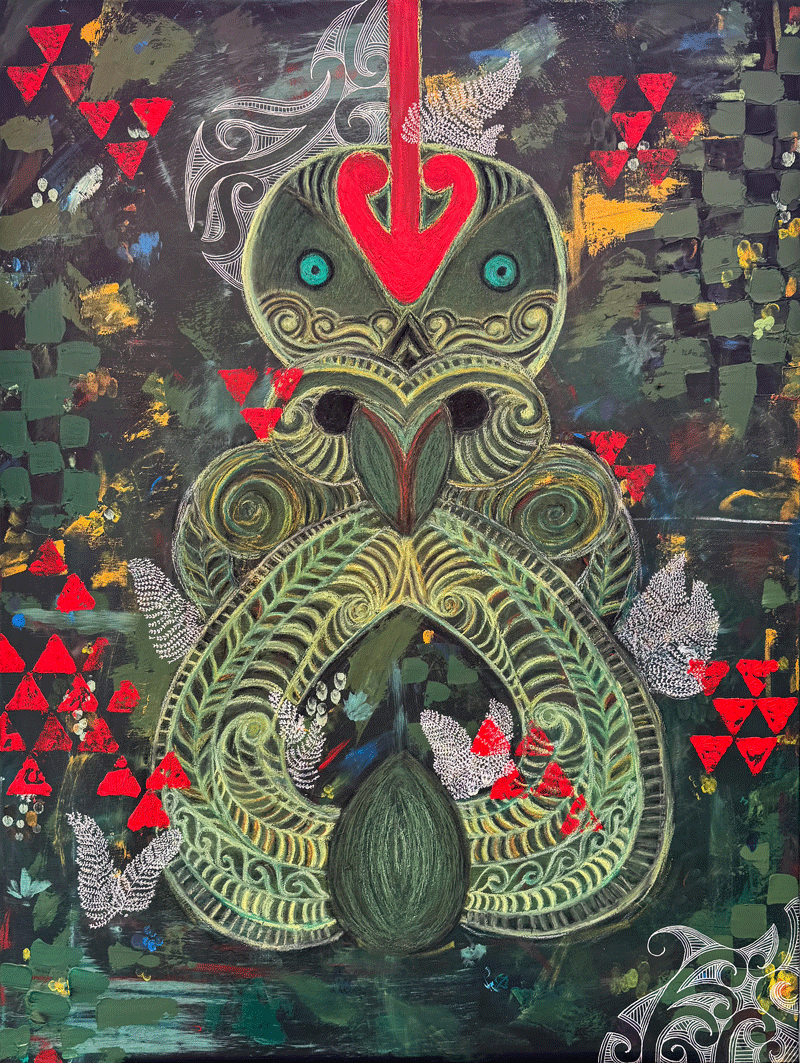 'Te Mana o te Tiki (Power of the Tiki)' Fine Art Print