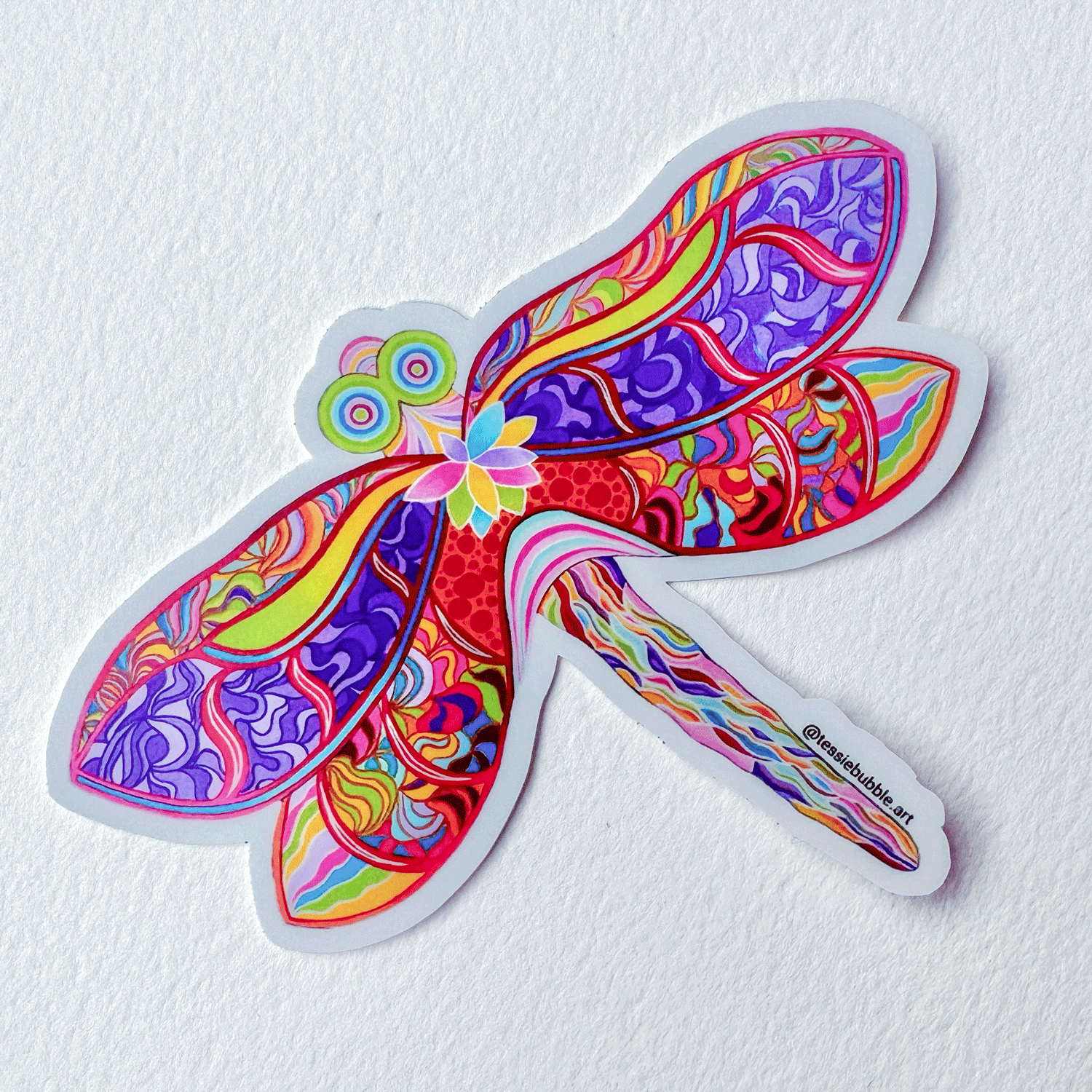 Dragonfly Vinyl Sticker