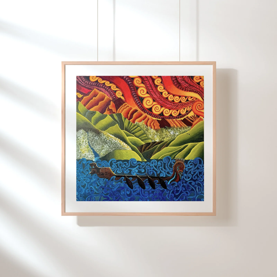'Te Waka o te Hekenga' (2025 Version) Fine Art Print